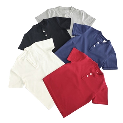 200 Grams Fabric Weight Black Boys Summer Plain Cotton Round Neck Short Sleeve T-shirts