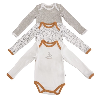 Unisex Infant Clothing Jumpsuit Short Sleeve Blank Bodysuit with Customized Branding